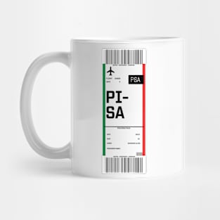 Boarding pass for PISA Mug